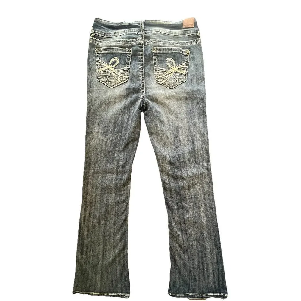 Wallflower Bootcut Jeans Juniors Denim Flirty Curvy High Rise Flare Western Y2K